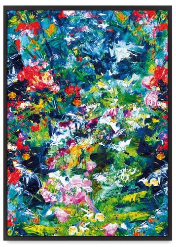 Plakat abstrakcja malarska 40x50 cm w czarnej ramie na Arena.pl