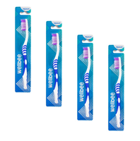 Szczoteczka do zębów Wellbee Medium średnia zestaw 4szt