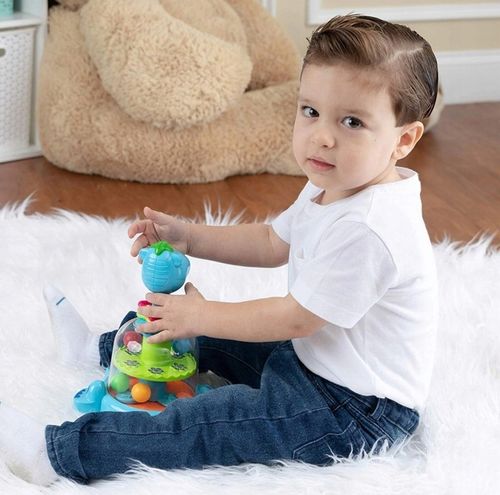 BĄCZEK INTERAKTYWNY SPINNER HIPCIO KARUZELKA Z KULECZKAMI DZIECI NA ROCZEK na Arena.pl