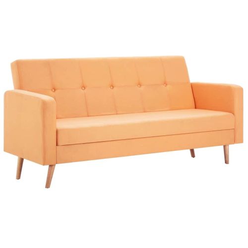 Sofa Tapicerowana Materiałem, Żółta na Arena.pl