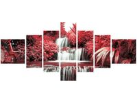 70CM 160CM ZEGAR 7 ELEME WODOSPAD DRUK OBRAZ