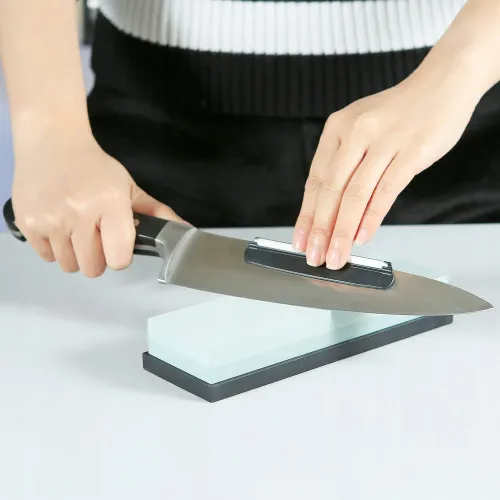 OSTRZAŁKA PODWÓJNY KAMIEŃ SZLIFIERSKI OSEŁKA DO OSTRZENIA + PROWADNICA na Arena.pl