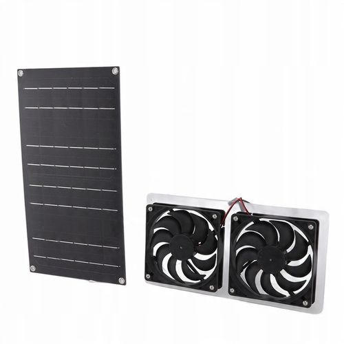 WENTYLATOR 12V + PANEL SOLARNY SŁONECZNY 100W USB na Arena.pl