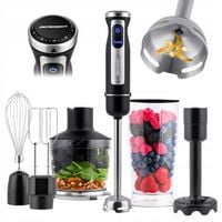 Blender ręczny 1500W czarny Berdsen tytanowe ostrza wielofunkcyjny 5w1