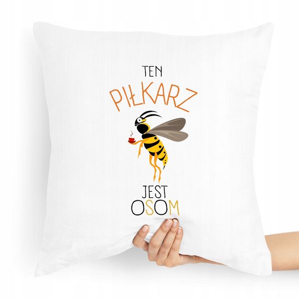 Poduszka Prezent Dla Piłkarza Piłkarz Jest Osom Z Nadrukiem Ze Zdjęciem zdjęcie 1