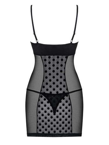 Dotina koszulka i stringi - czarne - pikanteria Obsessive S/M na Arena.pl