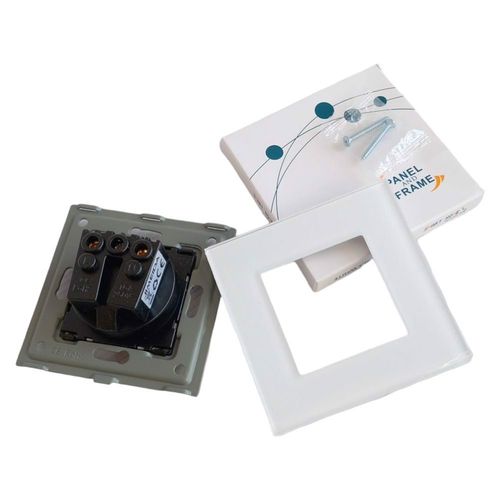 Gniazdko 16A szklane podtynkowe ścienne Białe na Arena.pl