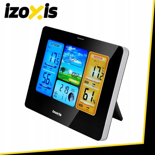 Stacja Pogodowa Bezprzewodowa IZOXIS Termometr Higrometr Zegar Czujnik na Arena.pl