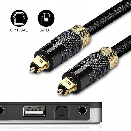KABEL OPTYCZNY AUDIO TOSLINK HQ SPDIF DIGITAL PRZEWÓD CYFROWY na Arena.pl