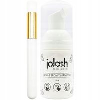 Pianka szampon do brwi i rzęs Jolash 30ml + pędzel do oczyszczania