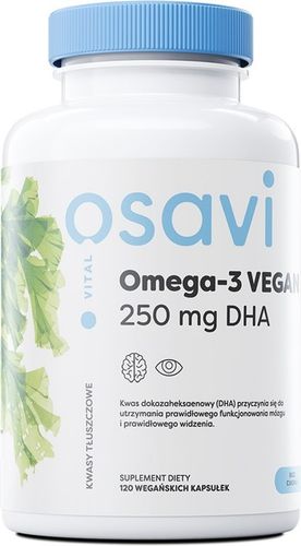 OSAVI OMEGA-3 VEGAN VITAL 250MG DHA 120 VEGEGELS na Arena.pl