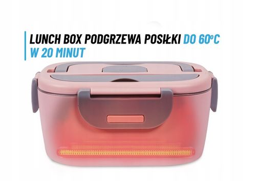 ELEKTRYCZNY LUNCH BOX POJEMNIK PODGRZEWACZ OBIADU DO BIURA AUTA TIRA 12/24V na Arena.pl