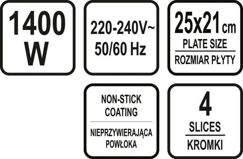 opiekacz 1400w - w-67520 na Arena.pl