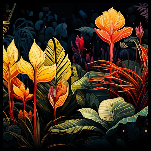 Plakat 80x80cm Tropikalna Symfonia na Arena.pl