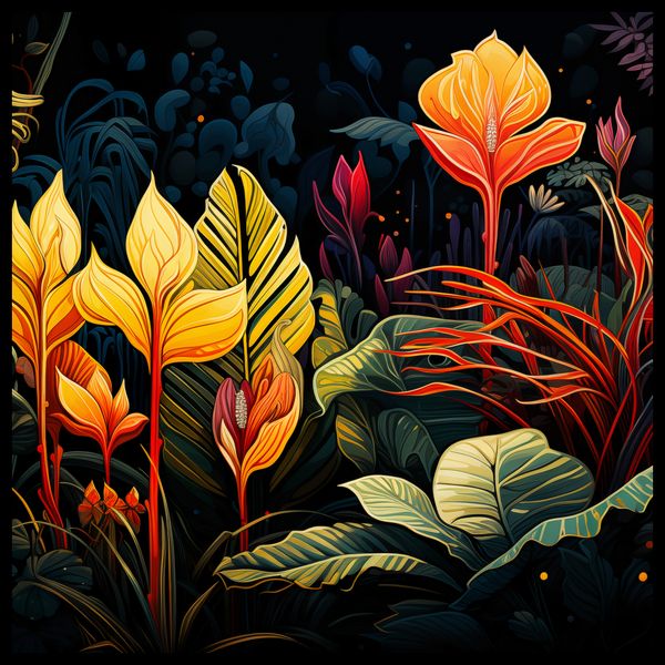 Plakat 80x80cm Tropikalna Symfonia zdjęcie 2