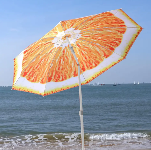 Parasol plażowy pomarańcza zdjęcie 4