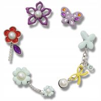 Crocs Przypinki Ozdoby Piny Charms Jibbitz Meta Mix 5pc