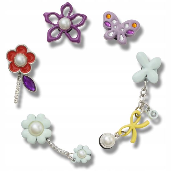 Crocs Przypinki Ozdoby Piny Charms Jibbitz Meta Mix 5pc zdjęcie 1