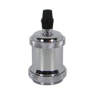 OPRAWKA E27 OSŁONKA DEKORACYJNA METALOWA RETRO CHROM