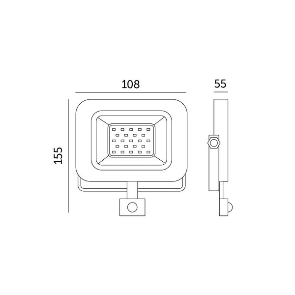 Praktyczny projektor oświetleniowy TOKIO PRO 10W czarny 4000K zdjęcie 8