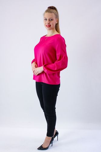 Elegancka bluzka Blue Fuksja 46 na Arena.pl