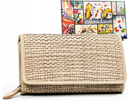 duży portfel damski ze skóry naturalnej - rovicky