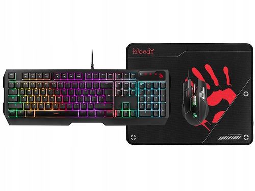 Zestaw dla graczy klawiatura + mysz + podkładka A4TECH BLOODY na Arena.pl