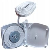 Zwijacz paska taśmy do rolet zewnętrznych + Taśma 5mb | Biały | Portos