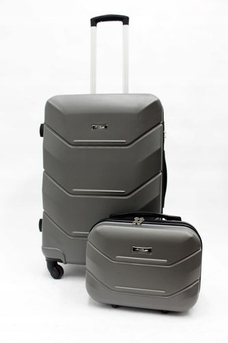 ZESTAW WALIZEK PODRÓŻNYCH KABINÓWKA ŚREDNIA DUŻA LEKKIE ABS 4 KÓŁKA POJEMNE na Arena.pl