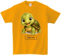 Koszulka T-shirt dla dzieci - Zwierzęta - Żółwik - Dodaj imię jeśli chcesz