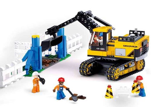 KLOCKI SLUBAN BUDOWLANE Koparka 614 - B0551 na Arena.pl