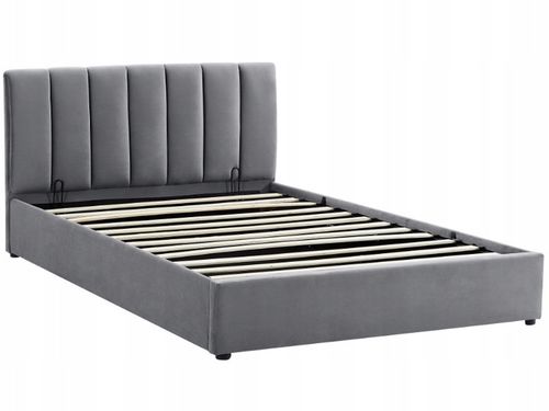 Łóżko 120x200 tapicerowane z zagłówkiem i stelażem MONTREAL VELVET na Arena.pl