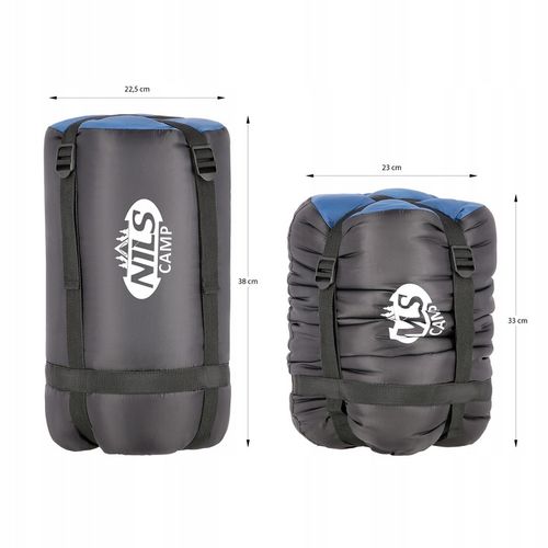 ŚPIWÓR TURYSTYCZNY MUMIA Z KAPTUREM DUŻY 220cm CIEPŁY LEKKI na Arena.pl