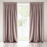 Zasłona gotowa na taśmie VILLA 140x270 Eurofirany pudrowy róż