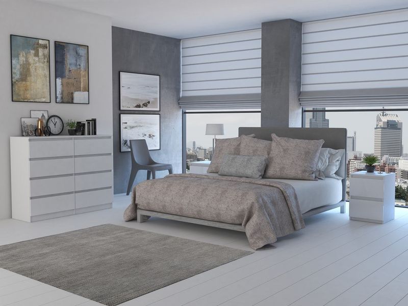 KOMODA MALWA M8 120 - BIEL zdjęcie 4