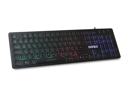 EVEREST KB-840 Black US Gaming Multicolor LED na Arena.pl
