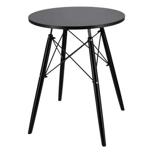 nowoczesny skandynawski brązowy okrągły stół  do salonu jadalni kuchni na Arena.pl