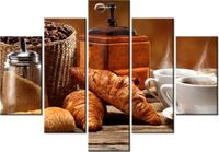 105CM 150CM OBRAZ 5 ELEM KAWA DRUK