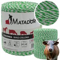 Plecionka 100kg 500m Lina Linka Pastuch do Pastucha Koni Dziki Byki Zielona