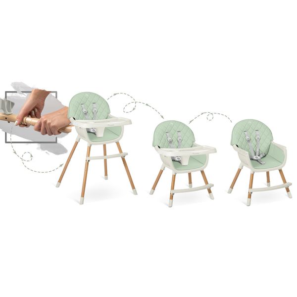 Krzesełko do karmienia Nukido Lilo miętowe zdjęcie 11