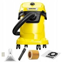 ODKURZACZ PRZEMYSŁOWY KARCHER WD 3 ZESTAW PIORĄCY +NADMUCH SUCHO MORKO