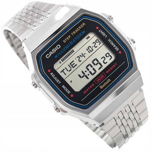 ZEGAREK CASIO ABL-100WE-1AEF VINTAGE SREBRNY BLUETOOH KROKOMIERZ DATOWNIK na Arena.pl