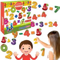 zestaw edukacyjnych magnesów matematycznych cyfry dla dzieci 4031-38