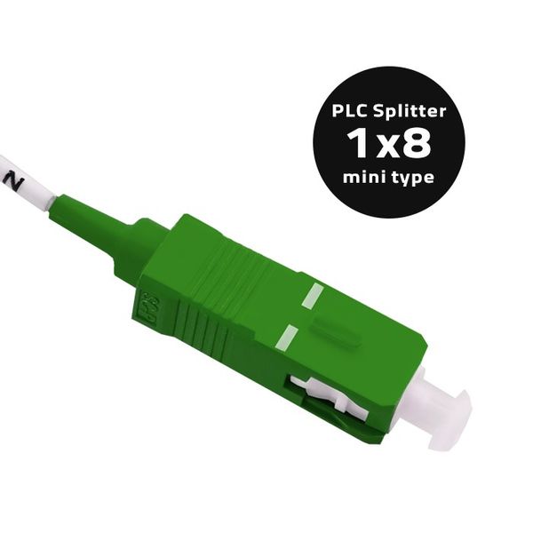 Qoltec Splitter 1x8 | SC/APC - SC/APC | G.657A | Singlemode | 0.9 mm zdjęcie 1