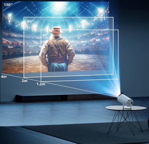 PROJEKTOR RZUTNIK ANDROID TV 4K WIFI FULL HD PRZENOŚNY SMART GŁOŚNIK na Arena.pl