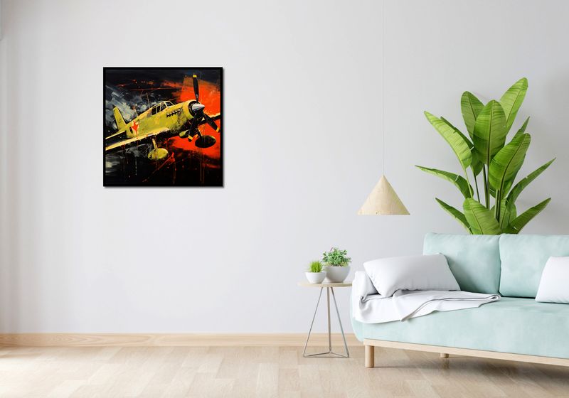 Plakat 70x70cm Barwny Przelot zdjęcie 4