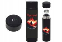 TERMOS TERMICZNY Kubek czarny z grafiką prezent dla Strażaka Dzień Strażaka