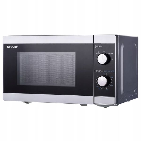 Kuchenka mikrofalowa wolnostojąca Sharp 800W grill 1000W 20L zdjęcie 10
