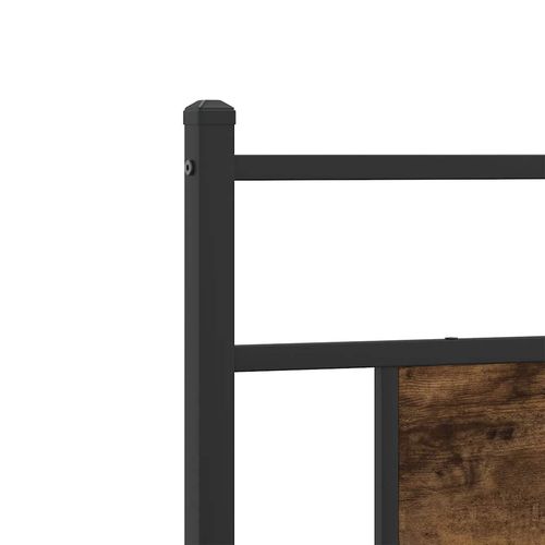 Łóżko bez materaca, przydymiony dąb, 80x200 cm na Arena.pl