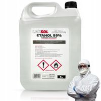 5L ETANOL Płyn do Dezynfekcji Powierzchni Rąk Narzędzi Alkohol Etylowy 99%